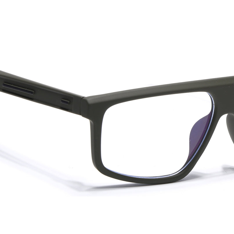 Eyejack Green Rectangle Eyeglasses for Men & Women (2902FCL2091-C5)