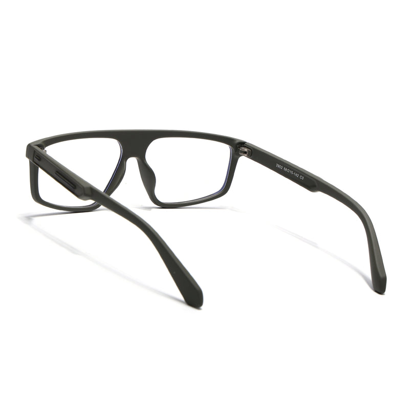 Eyejack Green Rectangle Eyeglasses for Men & Women (2902FCL2091-C5)