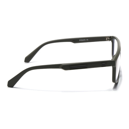 Eyejack Green Rectangle Eyeglasses for Men & Women (2902FCL2091-C5)