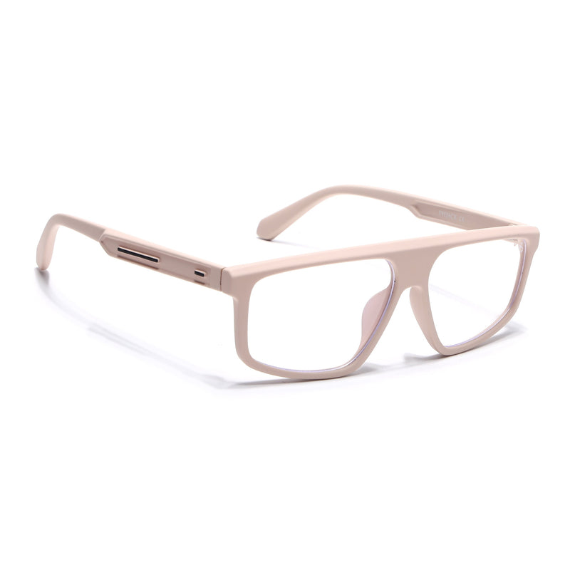 Eyejack Cream Rectangle Eyeglasses for Men & Women (2902FCL2092-C6)
