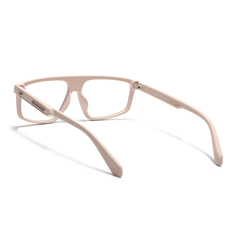 Eyejack Cream Rectangle Eyeglasses for Men & Women (2902FCL2092-C6)