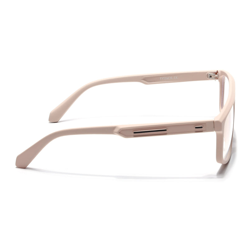 Eyejack Cream Rectangle Eyeglasses for Men & Women (2902FCL2092-C6)