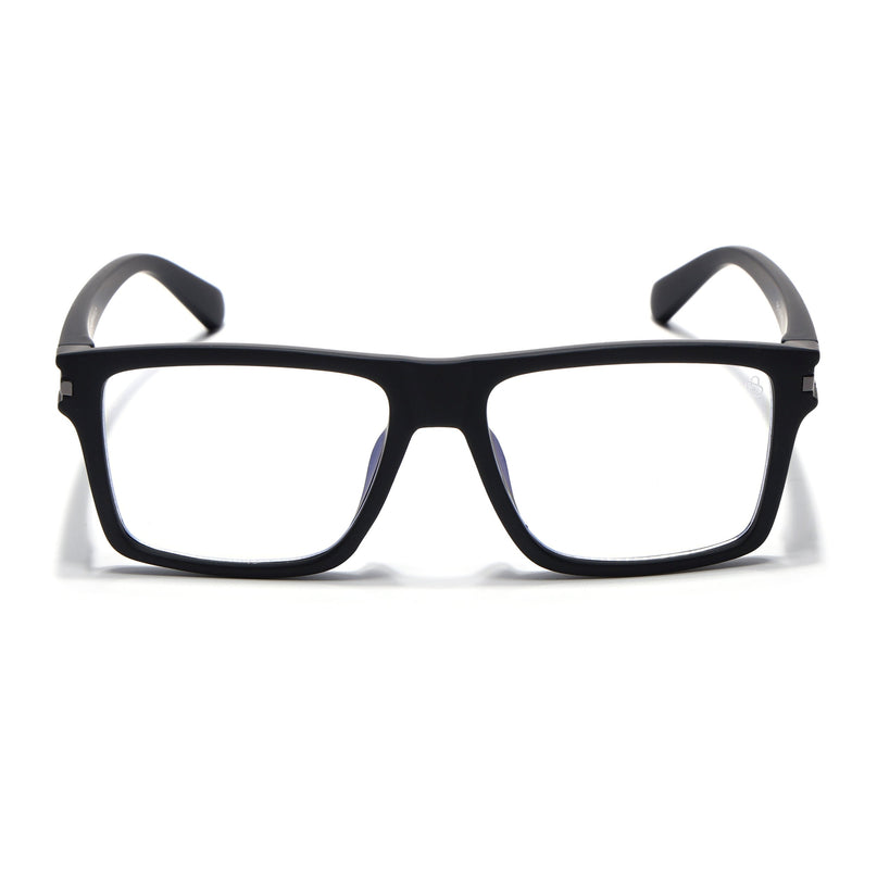 Eyejack Black Square Eyeglasses for Men & Women (2903FCL2093-C1)