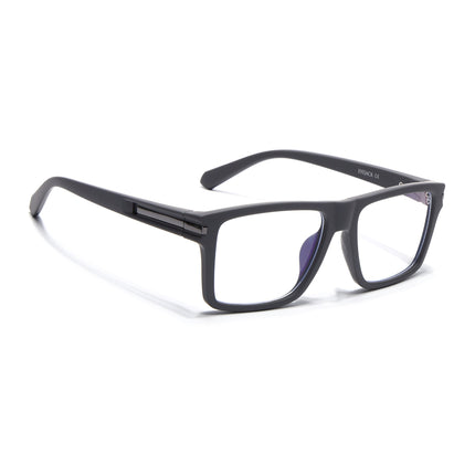 Eyejack Grey Square Eyeglasses for Men & Women (2903FCL2094-C2)