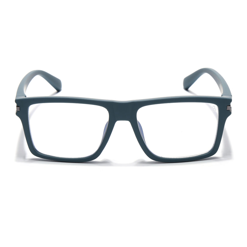 Eyejack Blue Square Eyeglasses for Men & Women (2903FCL2096-C4)