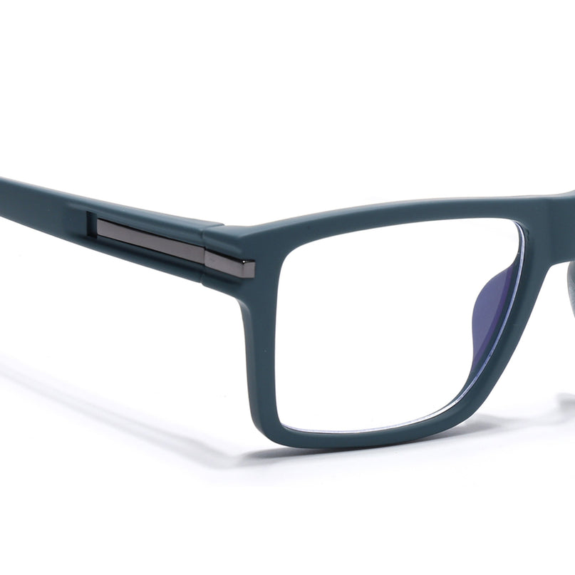 Eyejack Blue Square Eyeglasses for Men & Women (2903FCL2096-C4)