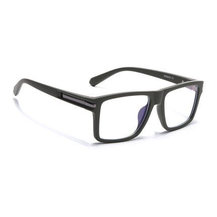 Eyejack Green Square Eyeglasses for Men & Women (2903FCL2097-C5)