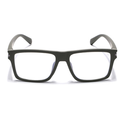 Eyejack Green Square Eyeglasses for Men & Women (2903FCL2097-C5)