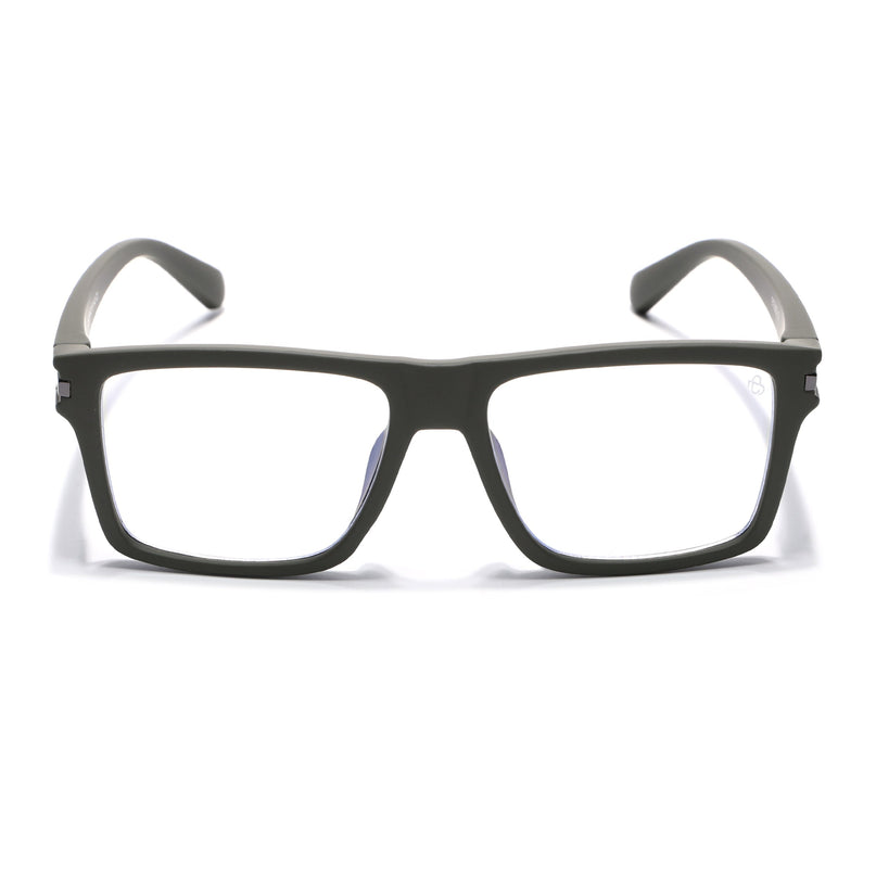 Eyejack Green Square Eyeglasses for Men & Women (2903FCL2097-C5)
