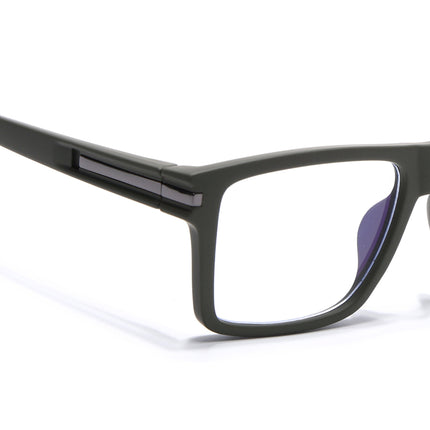 Eyejack Green Square Eyeglasses for Men & Women (2903FCL2097-C5)