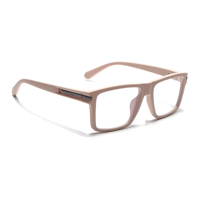 Eyejack Cream Square Eyeglasses for Men & Women (2903FCL2098-C6)