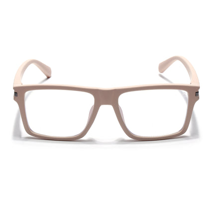 Eyejack Cream Square Eyeglasses for Men & Women (2903FCL2098-C6)