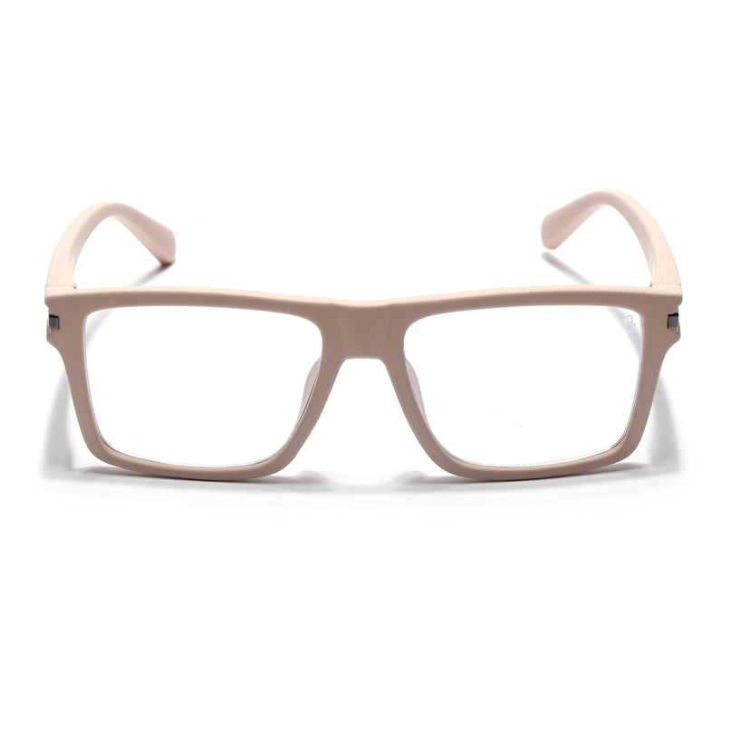 Eyejack Cream Square Eyeglasses for Men & Women (2903FCL2098-C6)