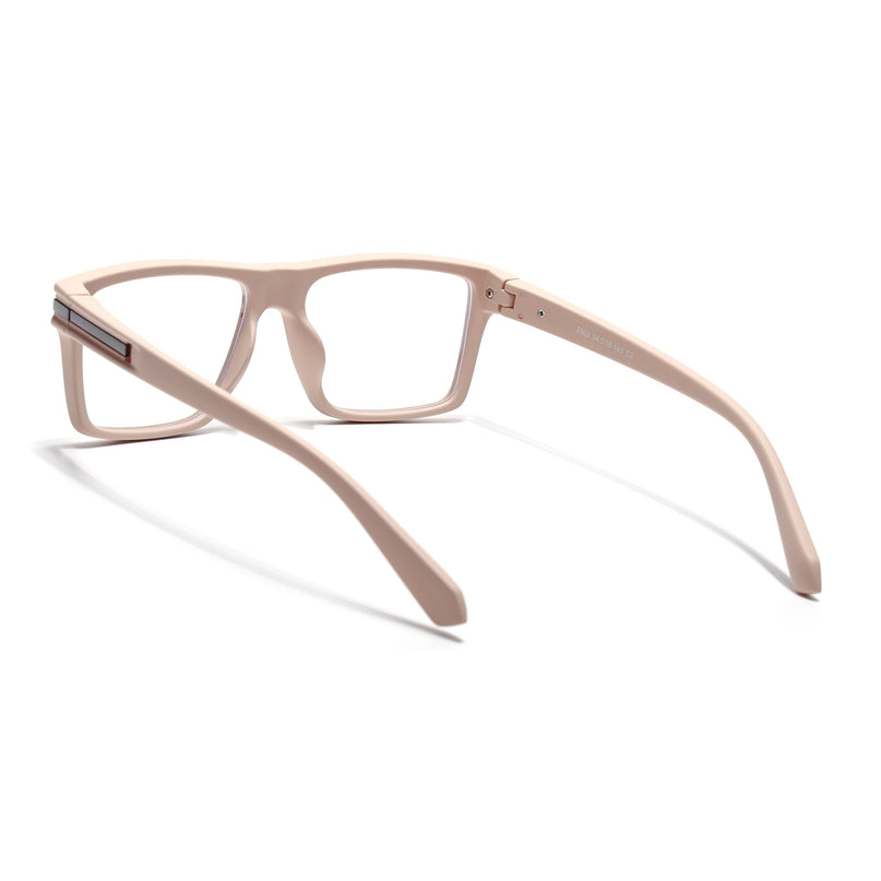 Eyejack Cream Square Eyeglasses for Men & Women (2903FCL2098-C6)
