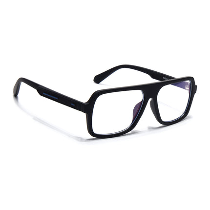 Eyejack Black Wayfarer Eyeglasses for Men & Women (2904FCL2099-C1)