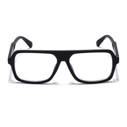 Eyejack Black Wayfarer Eyeglasses for Men & Women (2904FCL2099-C1)