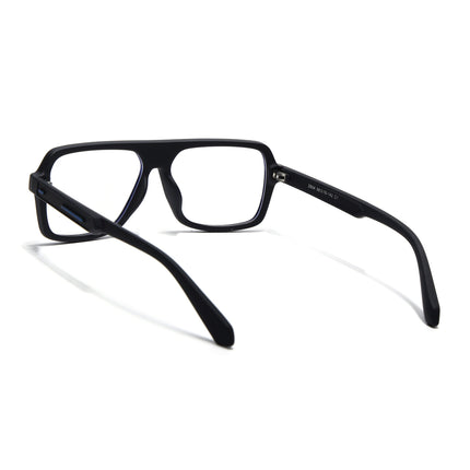 Eyejack Black Wayfarer Eyeglasses for Men & Women (2904FCL2099-C1)