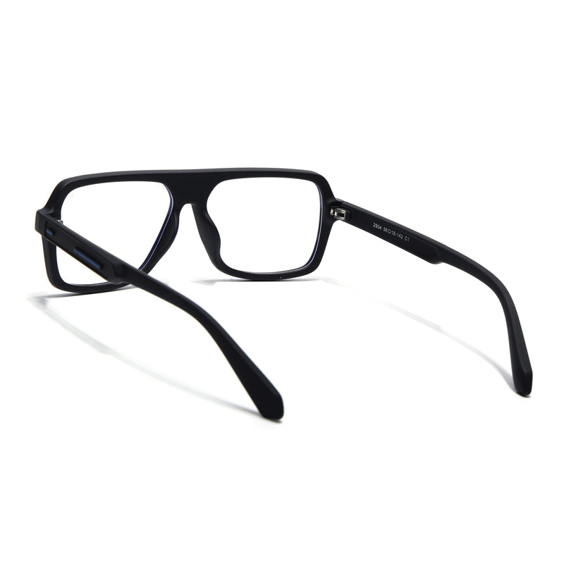 Eyejack Black Wayfarer Eyeglasses for Men & Women (2904FCL2099-C1)