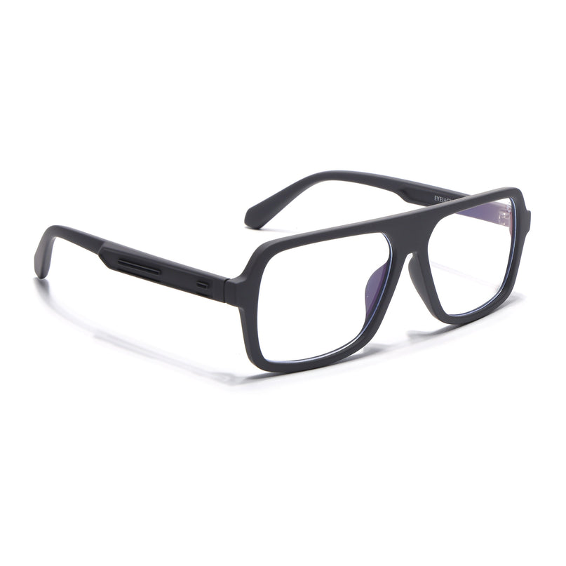 Eyejack Grey Wayfarer Eyeglasses for Men & Women (2904FCL2100-C2)