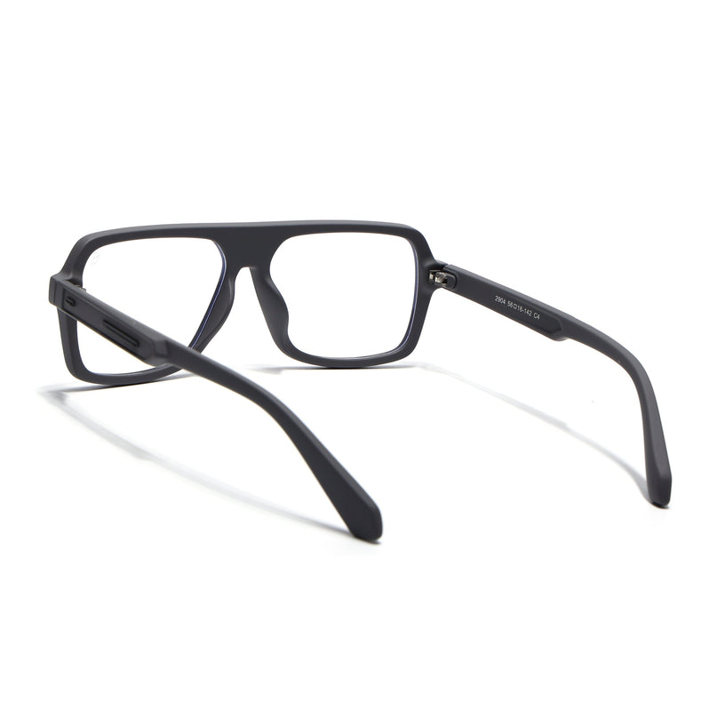 Eyejack Grey Wayfarer Eyeglasses for Men & Women (2904FCL2100-C2)