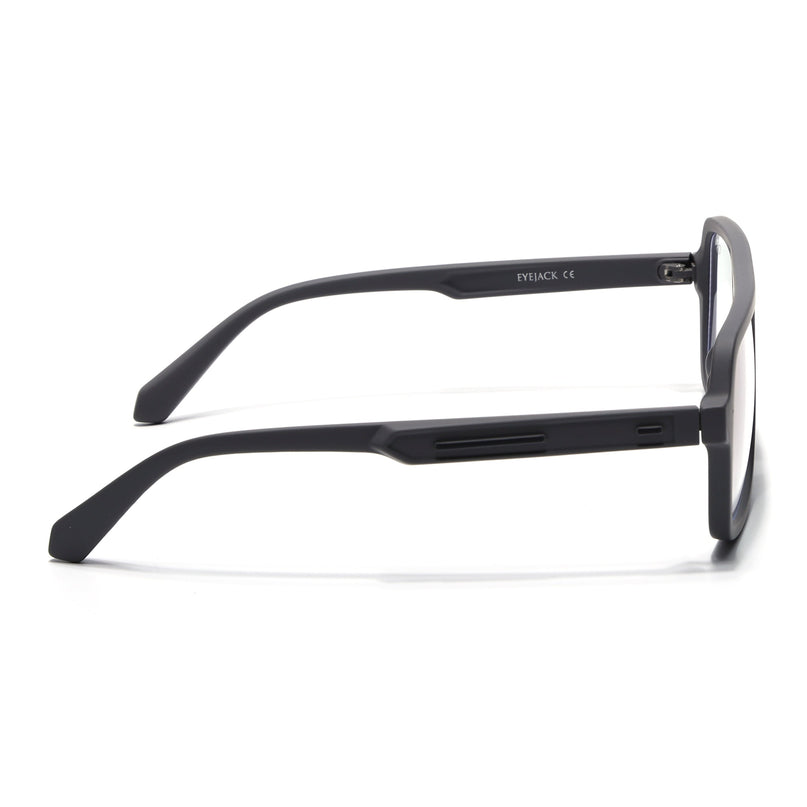 Eyejack Grey Wayfarer Eyeglasses for Men & Women (2904FCL2100-C2)