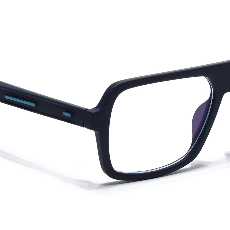 Eyejack Navy Blue Wayfarer Eyeglasses for Men & Women (2904FCL2101-C3)
