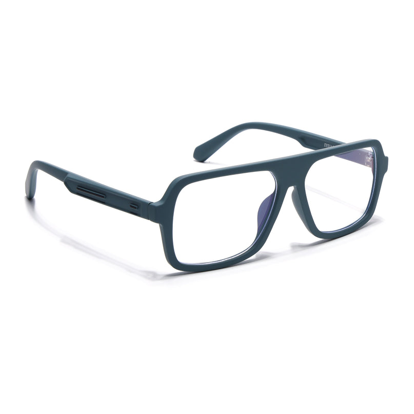 Eyejack Blue Wayfarer Eyeglasses for Men & Women (2904FCL2102-C4)