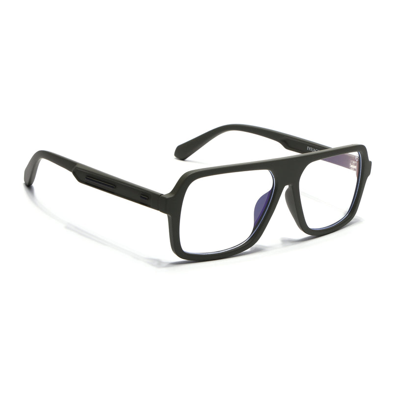 Eyejack Green Wayfarer Eyeglasses for Men & Women (2904FCL2103-C5)