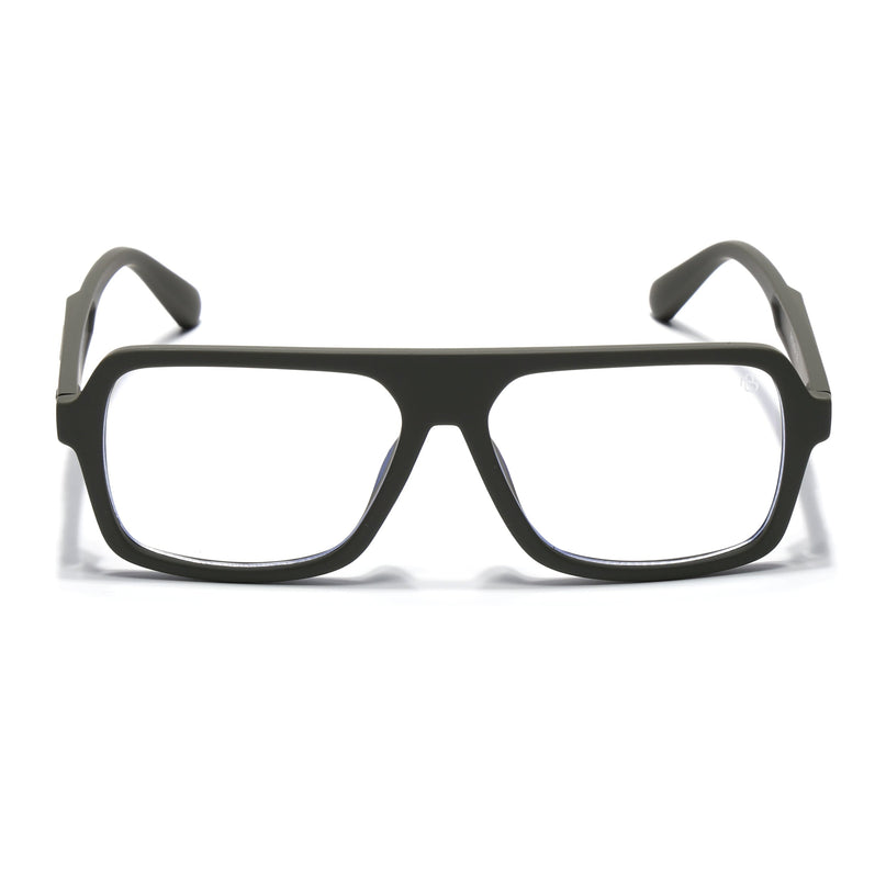 Eyejack Green Wayfarer Eyeglasses for Men & Women (2904FCL2103-C5)