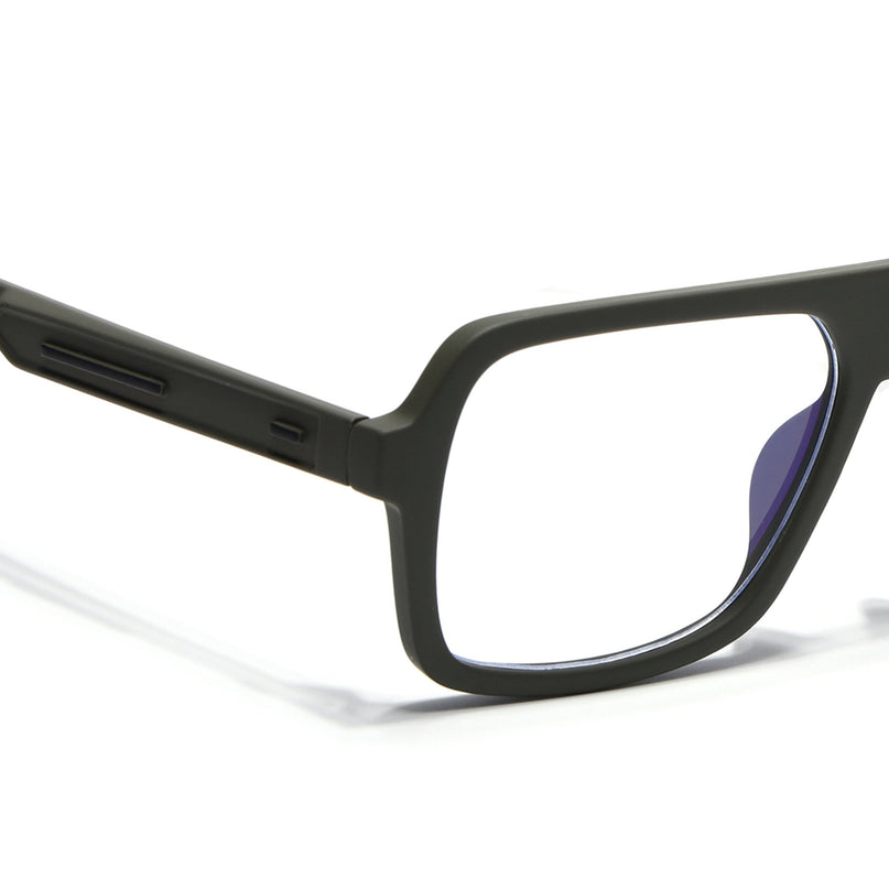 Eyejack Green Wayfarer Eyeglasses for Men & Women (2904FCL2103-C5)