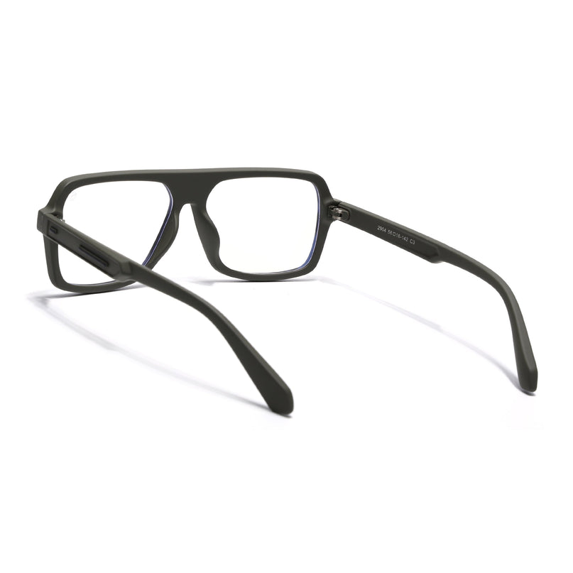 Eyejack Green Wayfarer Eyeglasses for Men & Women (2904FCL2103-C5)
