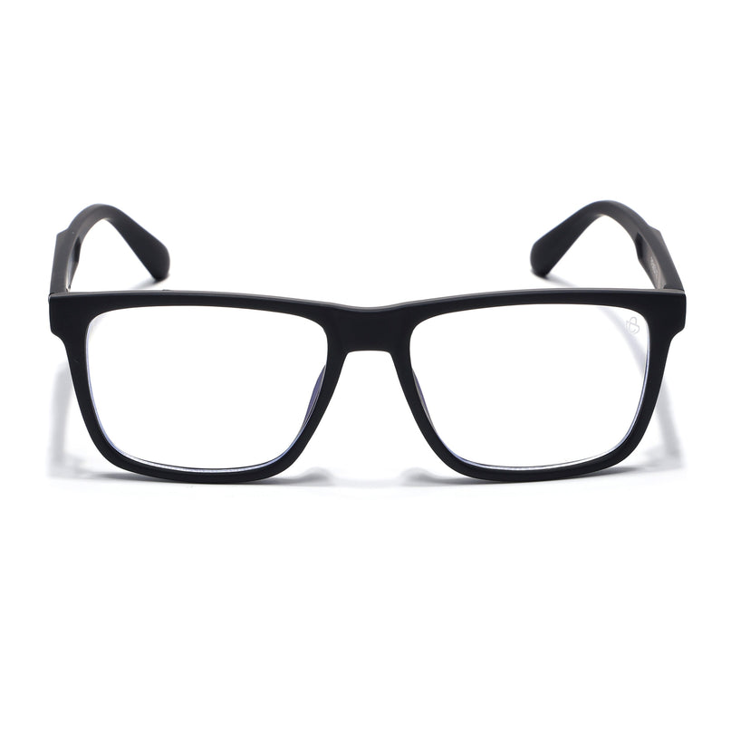 Eyejack Black Square Eyeglasses for Men & Women (2905FCL2105-C1)