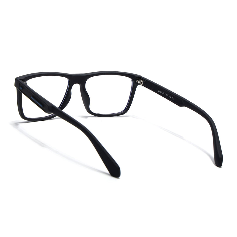 Eyejack Black Square Eyeglasses for Men & Women (2905FCL2105-C1)