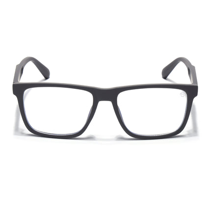 Eyejack Grey Square Eyeglasses for Men & Women (2905FCL2106-C2)