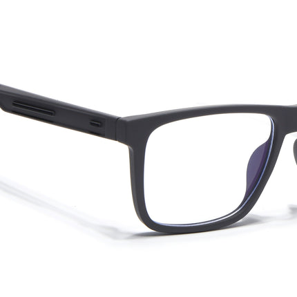 Eyejack Grey Square Eyeglasses for Men & Women (2905FCL2106-C2)