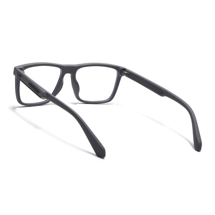 Eyejack Grey Square Eyeglasses for Men & Women (2905FCL2106-C2)