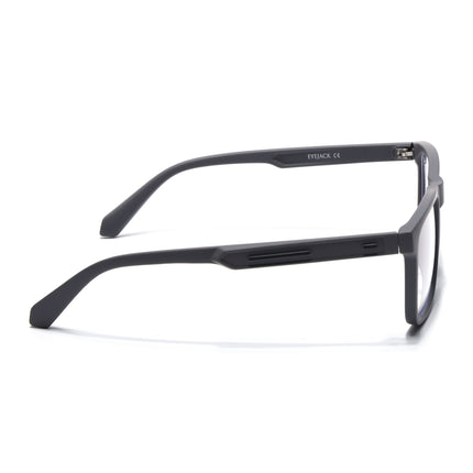 Eyejack Grey Square Eyeglasses for Men & Women (2905FCL2106-C2)