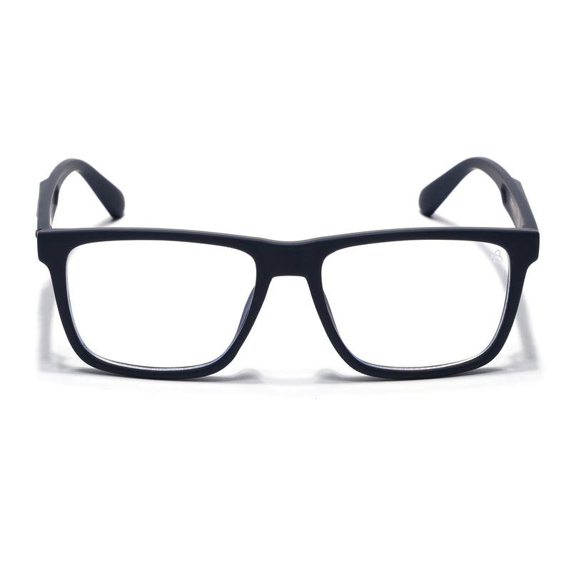 Eyejack Navy Blue Square Eyeglasses for Men & Women (2905FCL2107-C3)