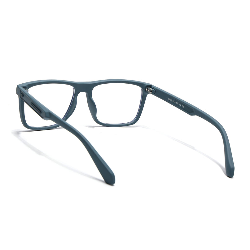 Eyejack Blue Square Eyeglasses for Men & Women (2905FCL2108-C4)