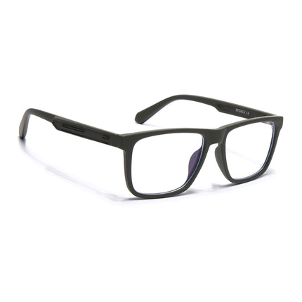 Eyejack Green Square Eyeglasses for Men & Women (2905FCL2109-C5)