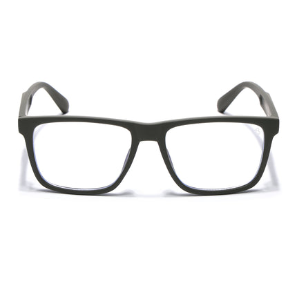 Eyejack Green Square Eyeglasses for Men & Women (2905FCL2109-C5)