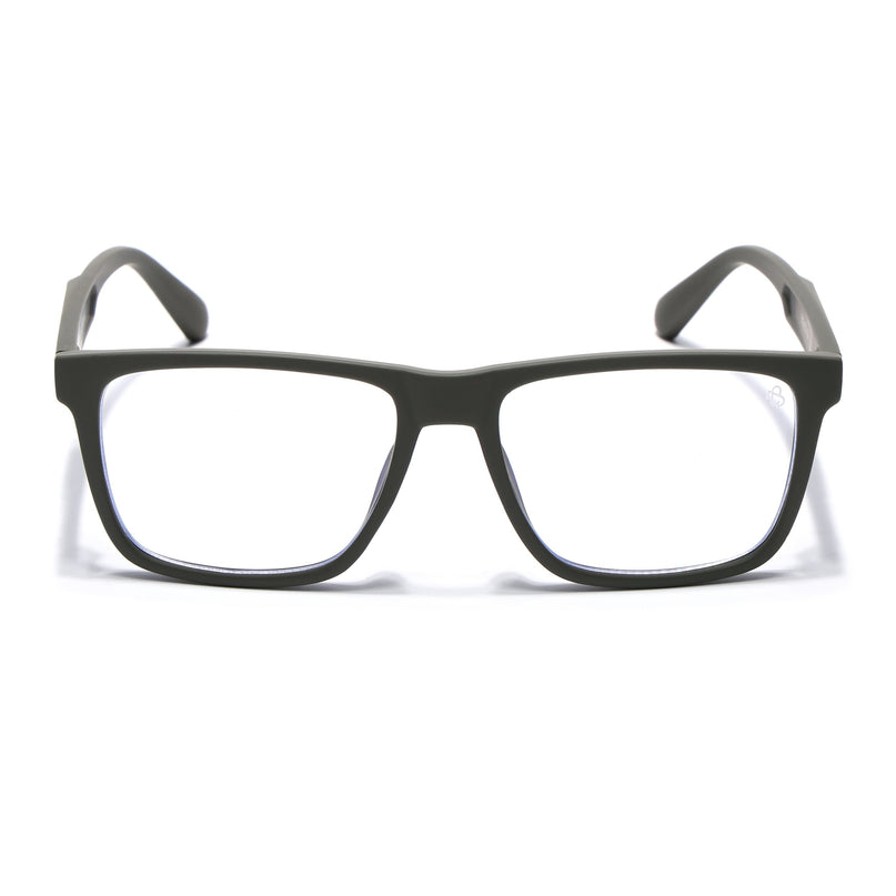 Eyejack Green Square Eyeglasses for Men & Women (2905FCL2109-C5)