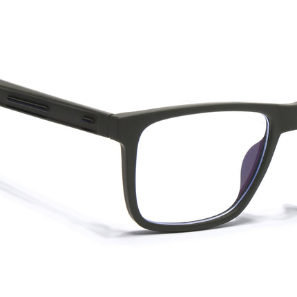 Eyejack Green Square Eyeglasses for Men & Women (2905FCL2109-C5)