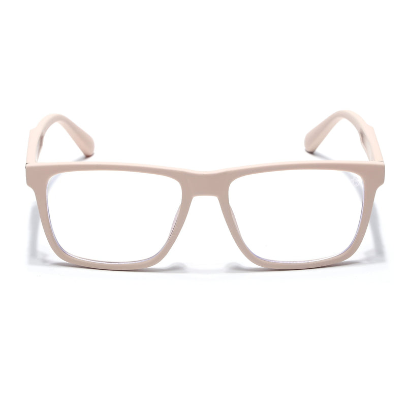 Eyejack Cream Square Eyeglasses for Men & Women (2905FCL2110-C6)