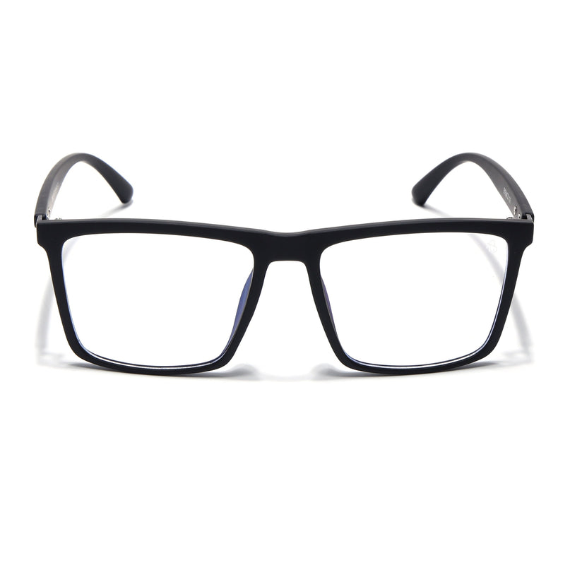Eyejack Black Square Eyeglasses for Men & Women (2906FCL2111-C1)