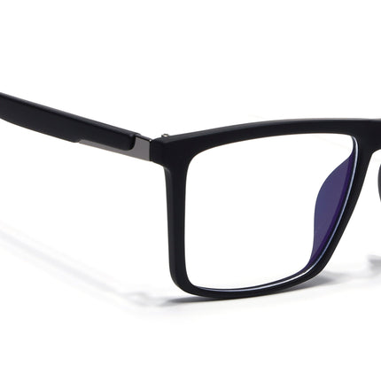 Eyejack Black Square Eyeglasses for Men & Women (2906FCL2111-C1)