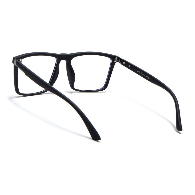 Eyejack Black Square Eyeglasses for Men & Women (2906FCL2111-C1)