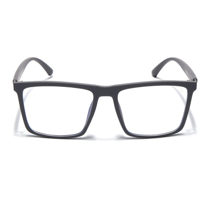 Eyejack Grey Square Eyeglasses for Men & Women (2906FCL2112-C2)