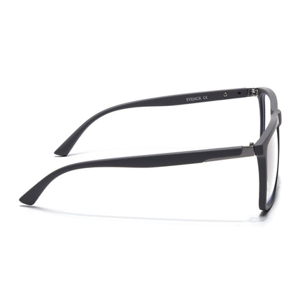 Eyejack Grey Square Eyeglasses for Men & Women (2906FCL2112-C2)