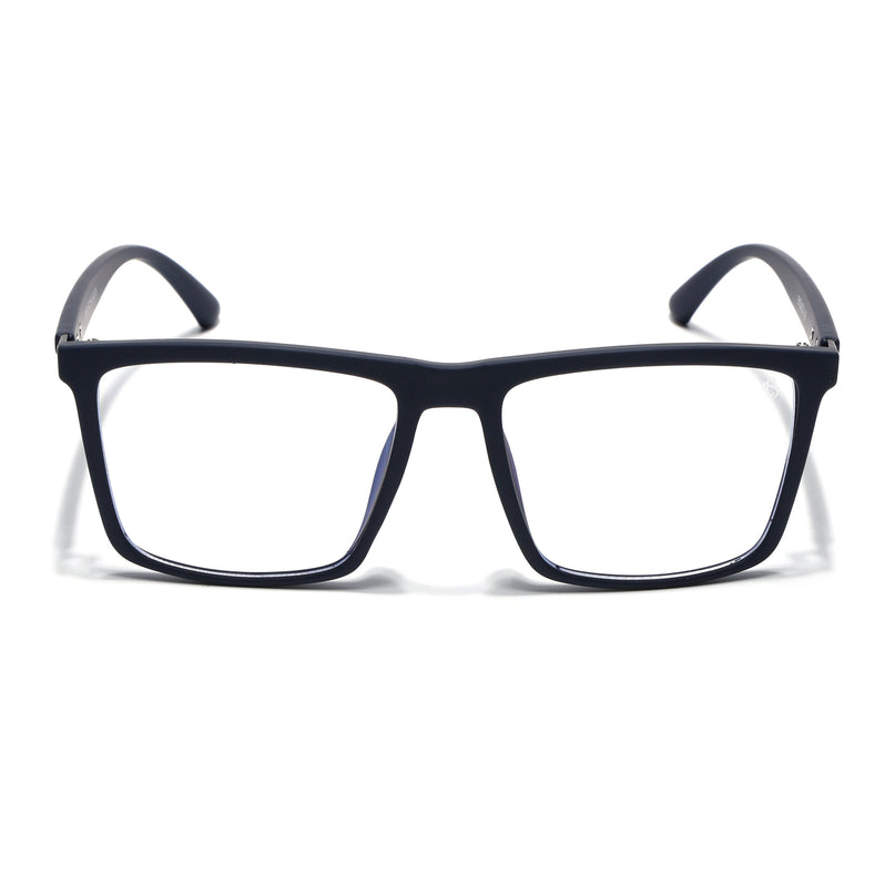 Eyejack Navy Blue Square Eyeglasses for Men & Women (2906FCL2113-C3)